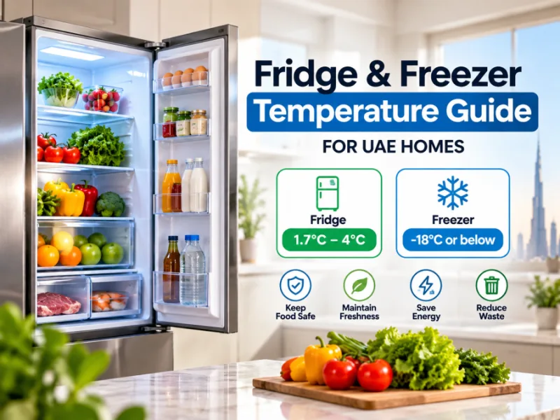 Fridge and Freezer Temperature Guide for UAE Homes