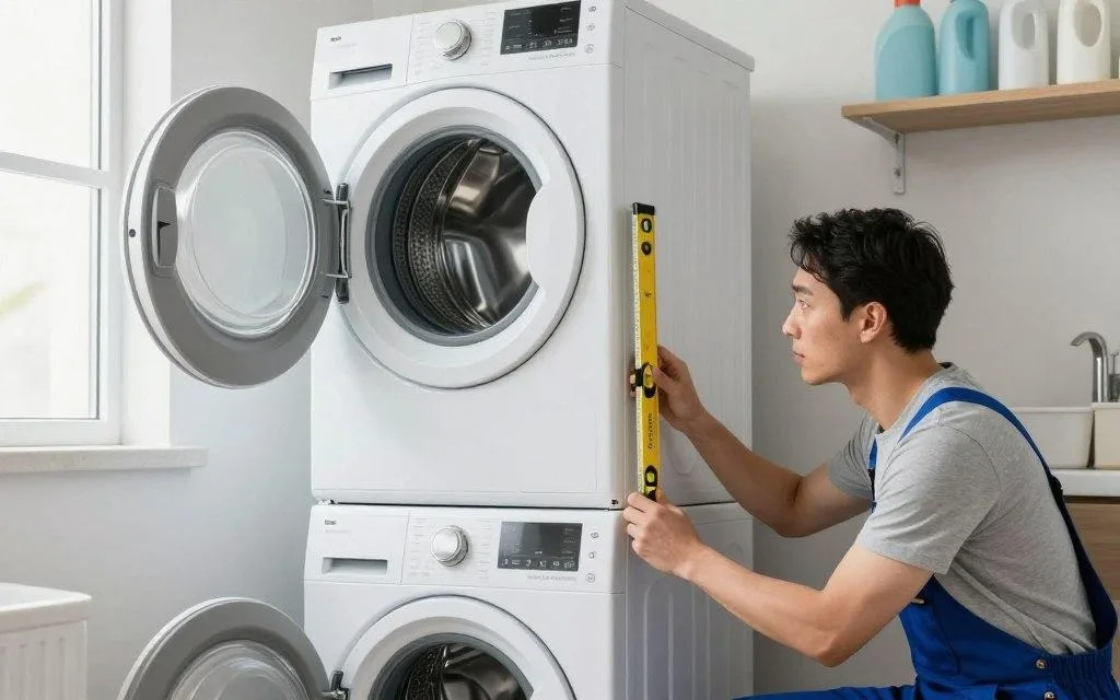 Troubleshooting stacking issues in laundry appliances