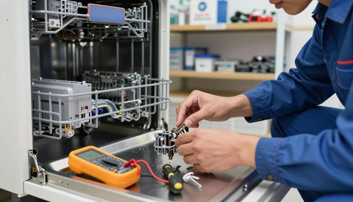Inside the repair process for dishwasher