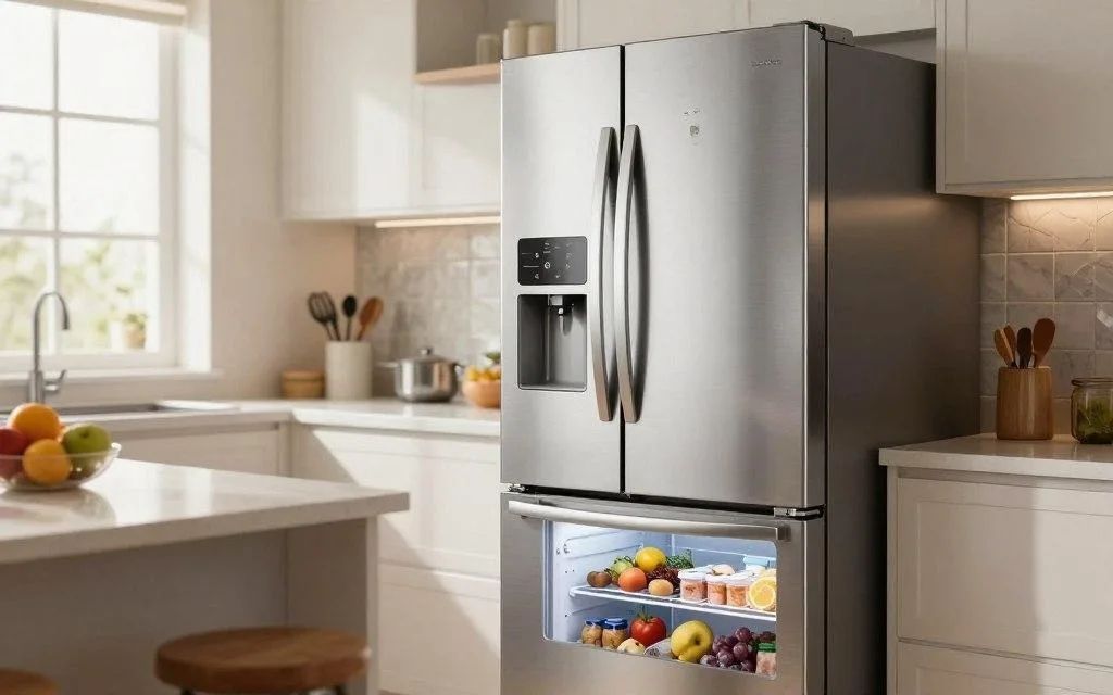 Refrigerator with Bottom Freezer Design