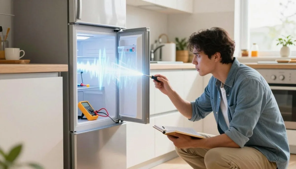 noisy refrigerator troubleshooting steps