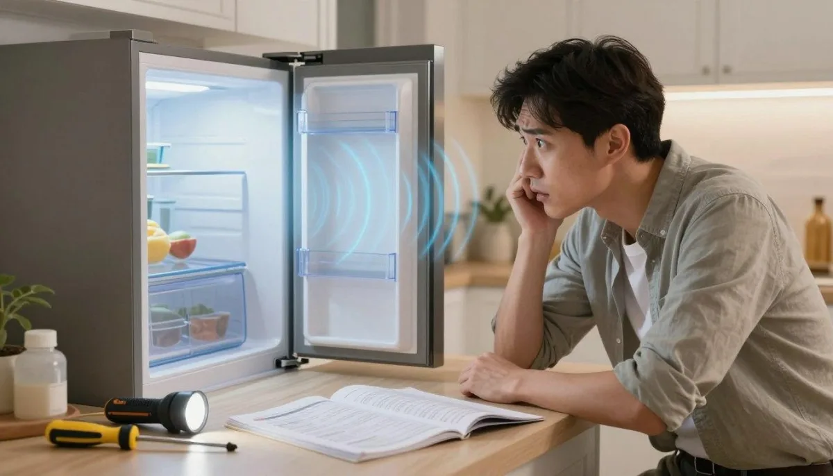 noisy refrigerator troubleshooting steps