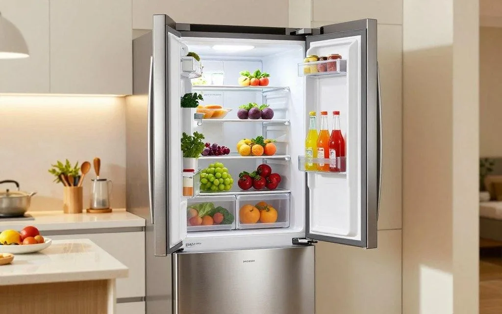 Refrigerator with Bottom Freezer Design