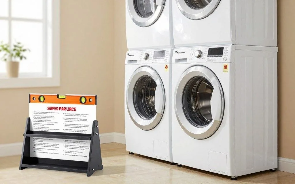 Safety precautions for appliance stacking